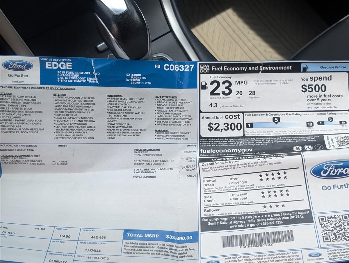 2015 Ford Edge 38