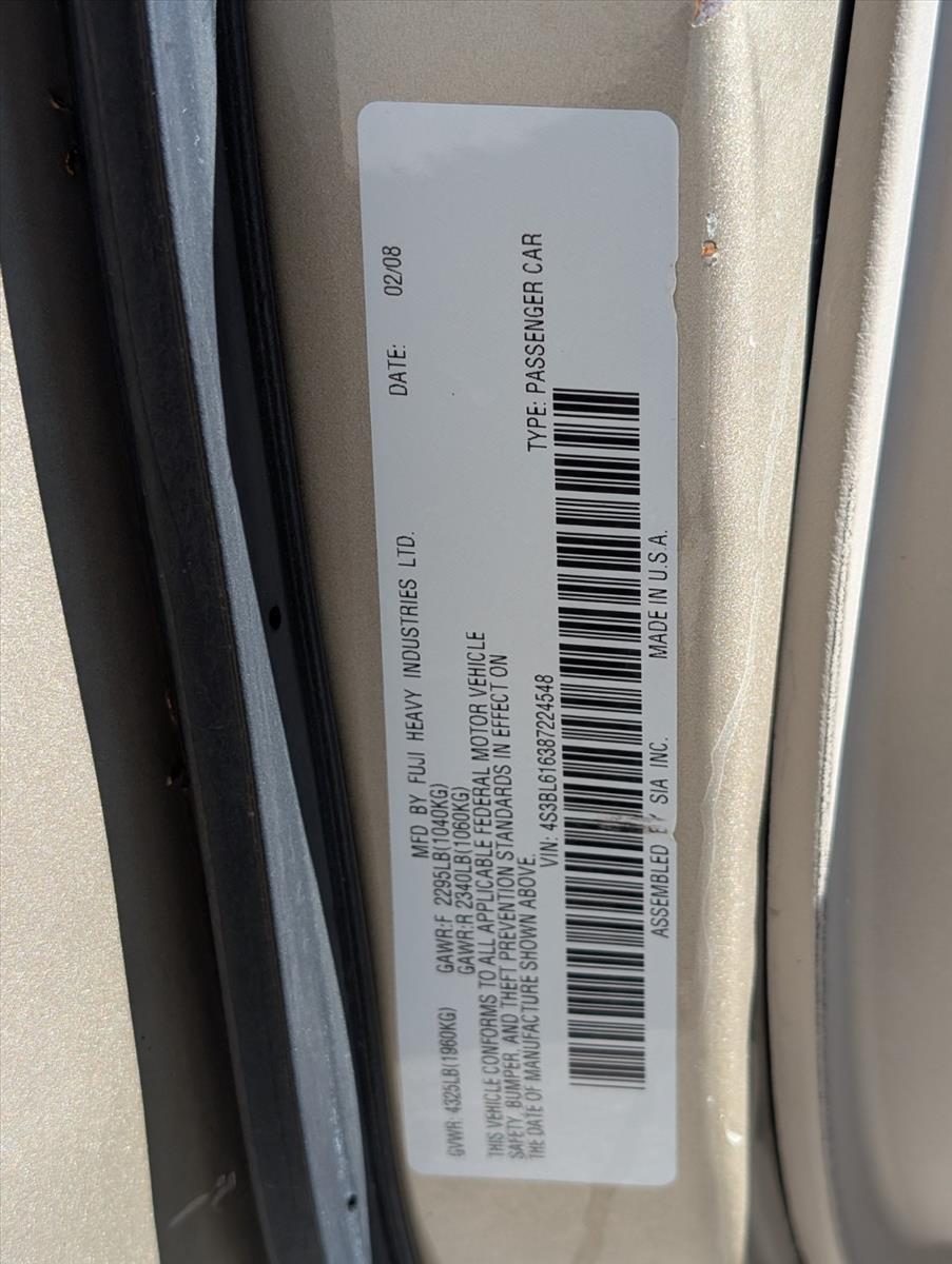2008 Subaru Legacy 17