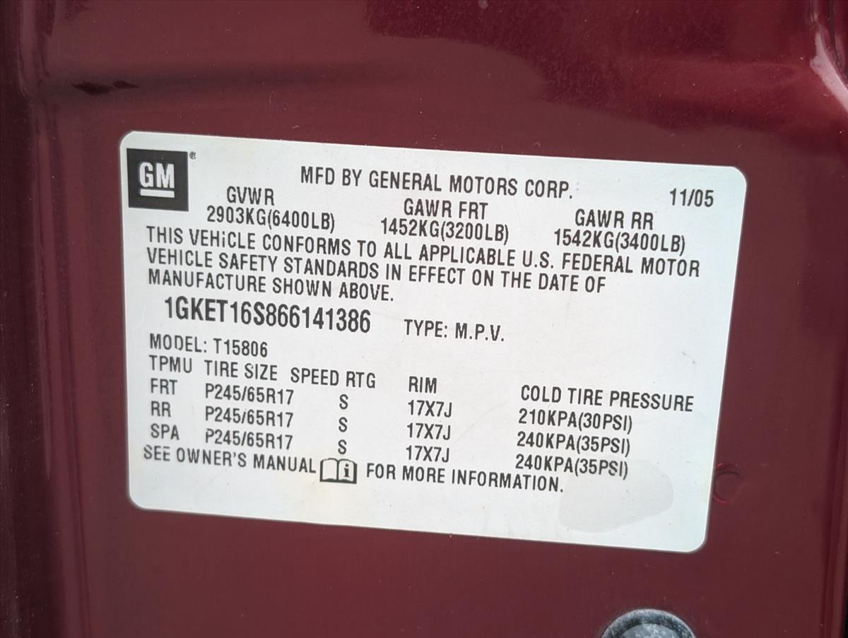 2006 GMC Envoy XL 21